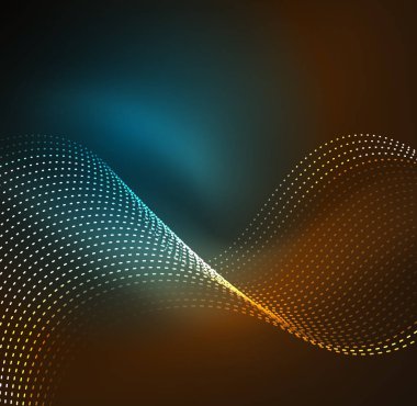 Vektör dalga parçacıklar arka plan