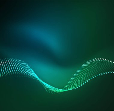 Vektör dalga parçacıklar arka plan