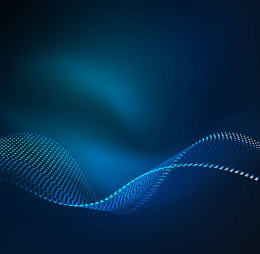 Vektör dalga parçacıklar arka plan