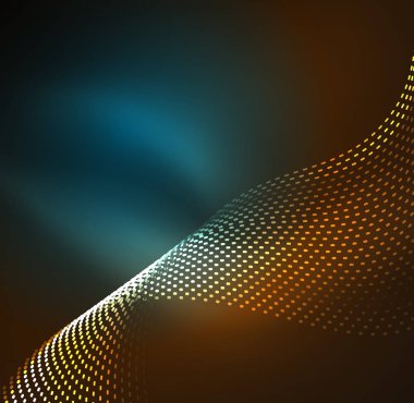 Vektör dalga parçacıklar arka plan