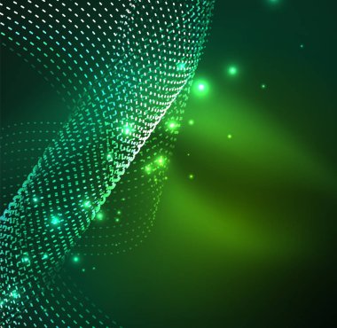 Vektör dalga parçacıklar arka plan