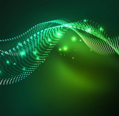 Vektör dalga parçacıklar arka plan