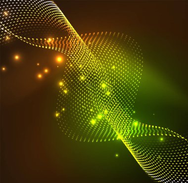 Vektör dalga parçacıklar arka plan