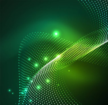 Vektör dalga parçacıklar arka plan