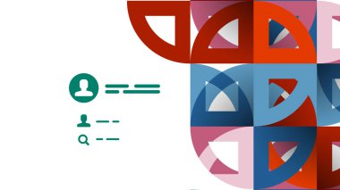 İş tanıtımı geometrik şablonu