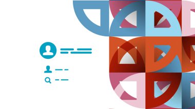 İş tanıtımı geometrik şablonu