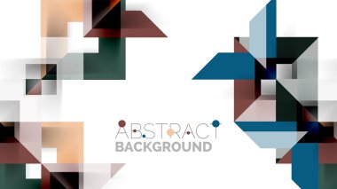 İş tanıtımı geometrik şablonu