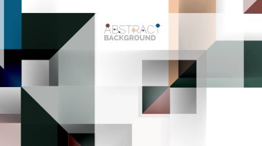 İş tanıtımı geometrik şablonu