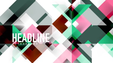 İş tanıtımı geometrik şablonu