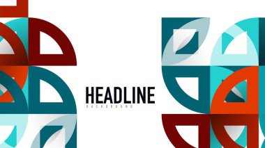 İş tanıtımı geometrik şablonu