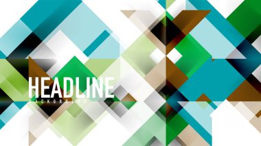 İş tanıtımı geometrik şablonu