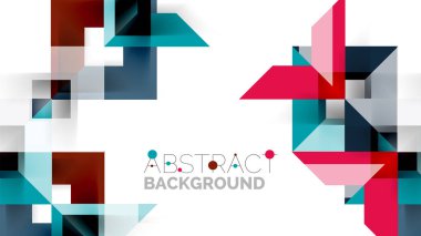 İş tanıtımı geometrik şablonu