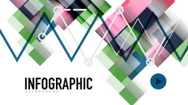 İş tanıtımı geometrik şablonu