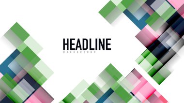 İş tanıtımı geometrik şablonu