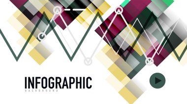 İş tanıtımı geometrik şablonu