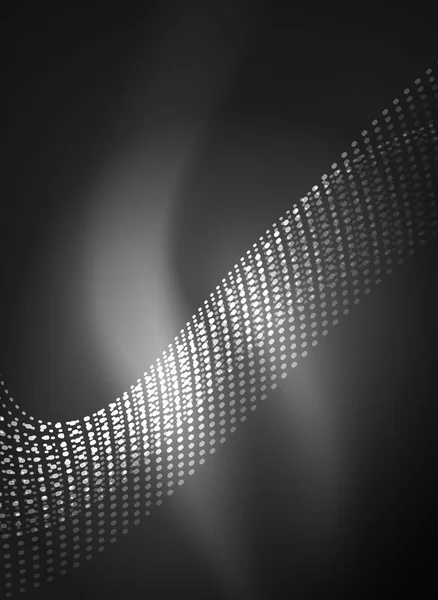 创建与深色背景上粒子的发光波 — 图库矢量图片