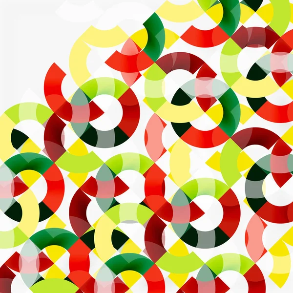 Modern geometrik desen tasarım gri arka plan üzerinde renkli halkalar