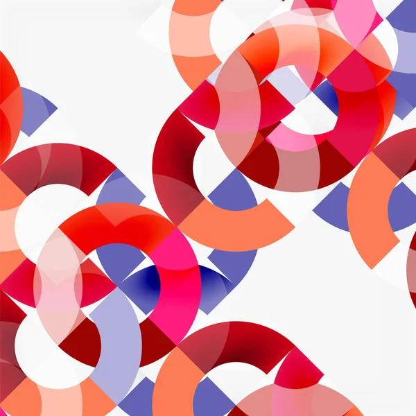 Modern geometrik desen tasarım gri arka plan üzerinde renkli halkalar