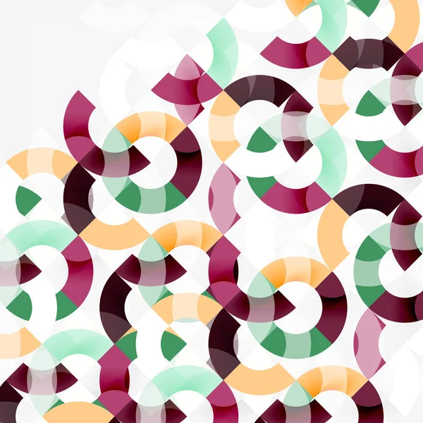 Modern geometrik desen tasarım gri arka plan üzerinde renkli halkalar