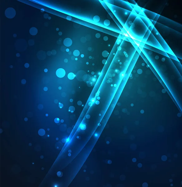 Enerji hatları, karanlıkta parlayan dalgalar vektör arka plan