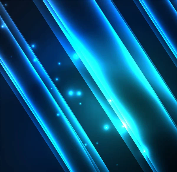 Enerji hatları, karanlıkta parlayan dalgalar vektör arka plan