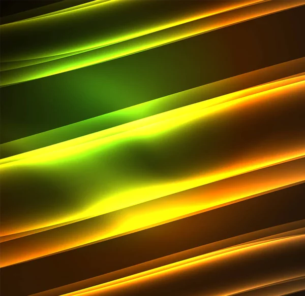 Enerji hatları, karanlıkta parlayan dalgalar vektör arka plan