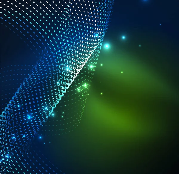 Vektör dalga parçacıklar arka plan