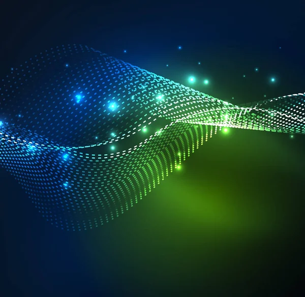 Vektör dalga parçacıklar arka plan