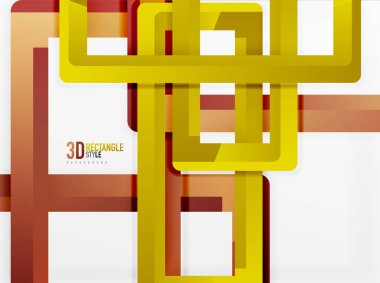 Dikdörtgen tüp elemanları, vektör arka plan