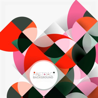 Modern geometrik arka plan daire