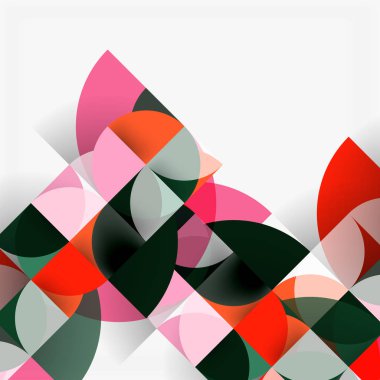 Modern geometrik arka plan daire