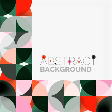 Modern geometrik arka plan daire