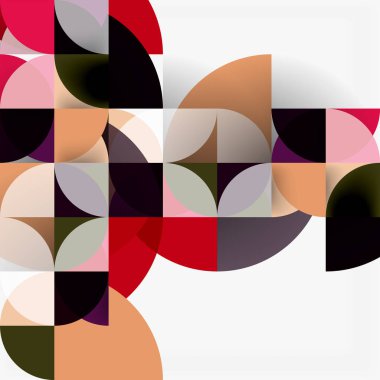 Modern geometrik arka plan daire