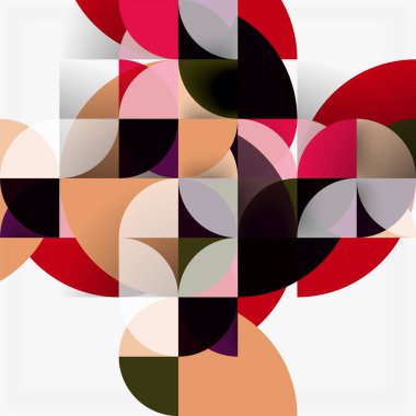 Modern geometrik arka plan daire