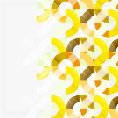 Modern geometrik desen tasarım gri arka plan üzerinde renkli halkalar