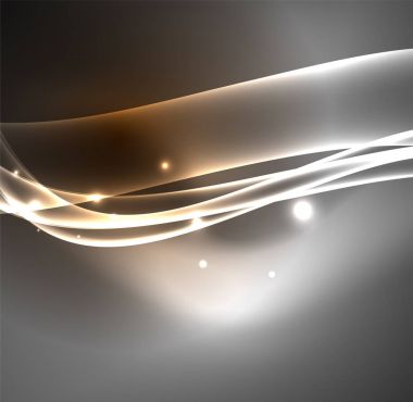 Enerji hatları, karanlıkta parlayan dalgalar vektör arka plan