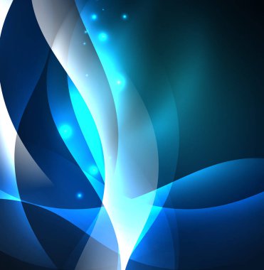 Neon ışıklı dalgalar