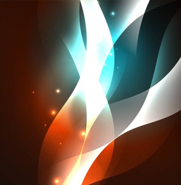 Neon ışıklı dalgalar