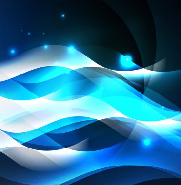 Neon ışıklı dalgalar