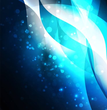 Neon ışıklı dalgalar