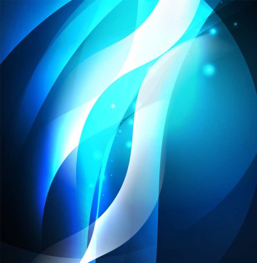 Neon ışıklı dalgalar