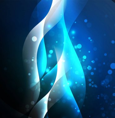 Neon ışıklı dalgalar