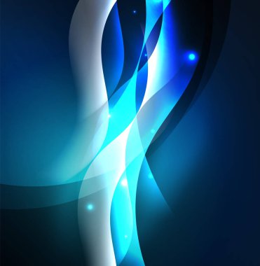 Neon ışıklı dalgalar