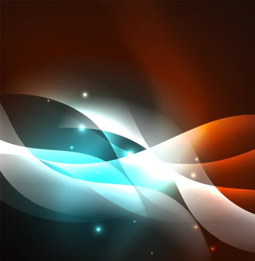 Neon ışıklı dalgalar