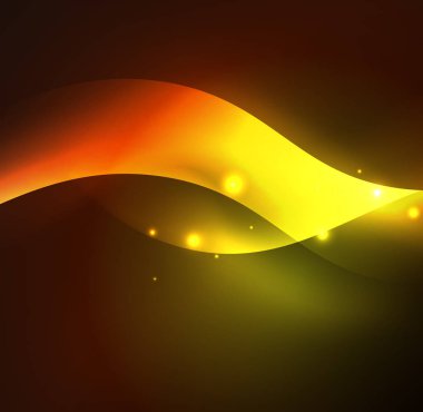 Neon ışıklı dalgalar