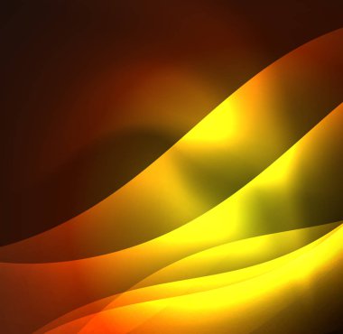 Neon ışıklı dalgalar