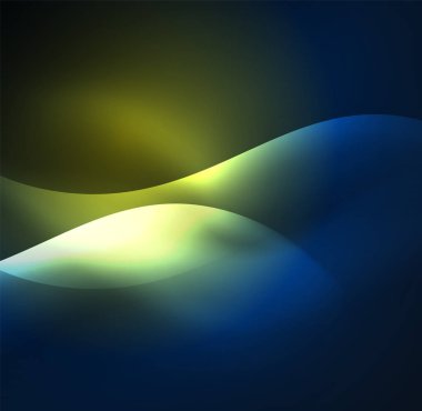 Neon ışıklı dalgalar