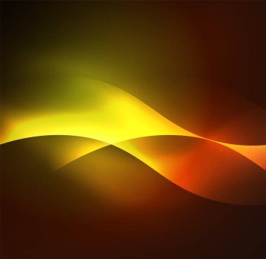 Neon ışıklı dalgalar