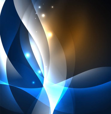 Neon ışıklı dalgalar