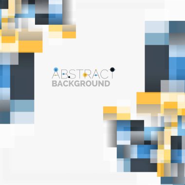 Soyut engeller şablon tasarım arka plan, beyaz, basit geometrik şekiller düz çizgiler ve dikdörtgenler